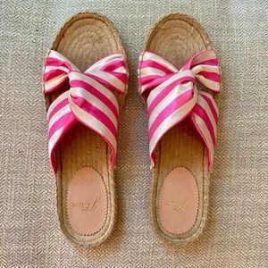 J Crew Twisted knot espadrille sandals Pink NEW